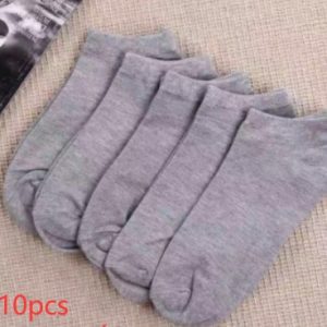 Black And White Gray Boat Socks Tube Socks Men And Women Thick Socks - Image 9