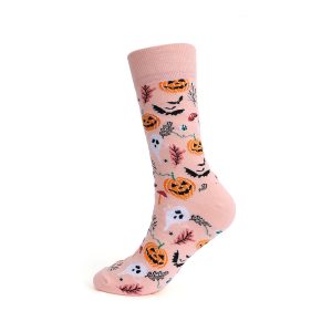Personalized Cotton Socks Men And Women Halloween Pumpkin Skull Cartoon Tube Socks Trendy Long Athletic Socks - Image 9