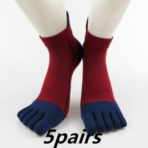 Cotton Toe Socks Men Boy To Protect Ankle Socks - Image 5
