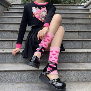 Japanese Subculture Socks To Keep Warm Women - Image 4