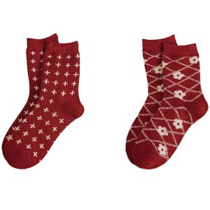 Printing Keep Warm Winter Women Socks - Image 10