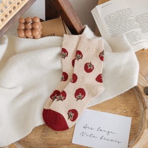 Printing Keep Warm Winter Women Socks - Image 6
