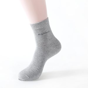 Socks Solid Color Socks Men's Mid-tube Bamboo Fiber Socks Men - Image 7