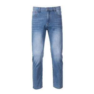 Washed Cleanfit Men's Light Blue Jeans - Image 5