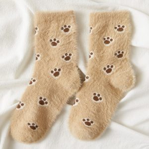 Women Plush Home Sleeping Socks - Image 4