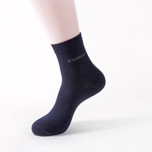 Socks Solid Color Socks Men's Mid-tube Bamboo Fiber Socks Men - Image 5