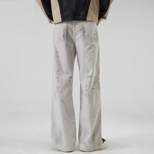 American Street Hip Hop Tie-dyed Washed Jeans Men - Image 3