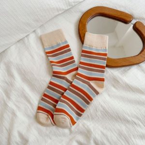 Colourful Striped Socks For Women - Image 6