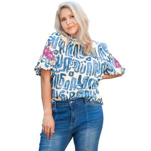 Spring And Summer Pullover Round Neck Printed T-shirt - Image 5