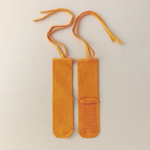 Women's Anti-slip Cross Lace-up Yoga Pilates Dance Dopamine Sports Wear Mid-calf Socks - Image 5