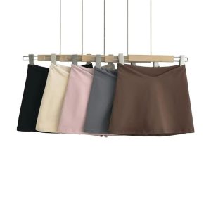 Sweet Hot Girl Design Low V Waist Slim Slimming Mini Skirt - Image 9