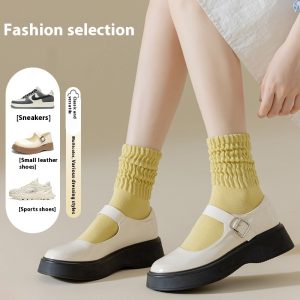 Autumn And Winter Cotton Socks Korean Style Girl Mid-calf Length - Image 8