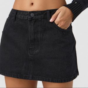 Slim Casual Stretch Washed Denim Skirt Women - Image 7