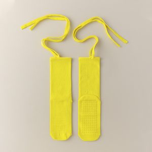 Women's Anti-slip Cross Lace-up Yoga Pilates Dance Dopamine Sports Wear Mid-calf Socks - Image 7