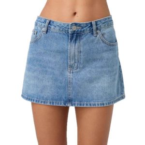 Slim Casual Stretch Washed Denim Skirt Women - Image 3