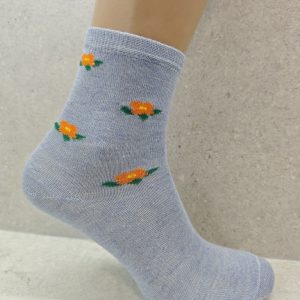 Women's Floral Cotton Socks 1 Pairs - Image 4