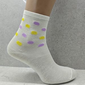 Set Of 1 Pairs Womens Socks With Bubble Mix Print - Image 7