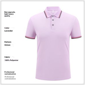 Fashion Is Ice Silk Lapel Short Sleeve Polo Shirt - Image 5