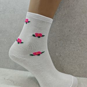 Women's Floral Cotton Socks 1 Pairs - Image 7