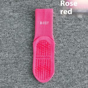 Women's Fitness Women's Socks Trendy Letter Mid-calf Yoga Socks Simple Non-slip Sweat-absorbent Breathable - Image 4