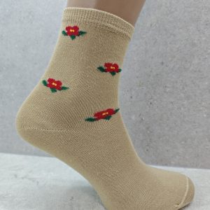 Women's Floral Cotton Socks 1 Pairs - Image 6