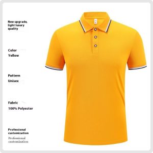 Fashion Is Ice Silk Lapel Short Sleeve Polo Shirt - Image 6