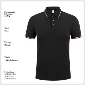 Fashion Is Ice Silk Lapel Short Sleeve Polo Shirt - Image 7