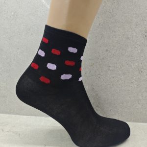 Set Of 1 Pairs Womens Socks With Bubble Mix Print - Image 6