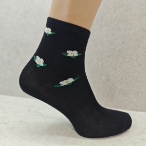 Women's Floral Cotton Socks 1 Pairs - Image 5