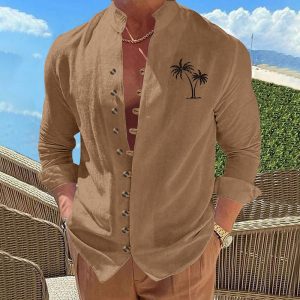 Coconut Vintage Print Slim Men's T-shirt - Image 4