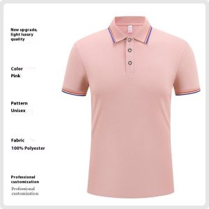 Fashion Is Ice Silk Lapel Short Sleeve Polo Shirt - Image 4