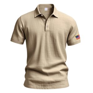 American Summer Linen Short Sleeve Men Clothing - Image 7