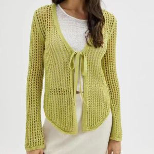 Sexy Knitted Hollow Beach Bikini Swimsuit Outwear Sun Protection Shirt - Image 7