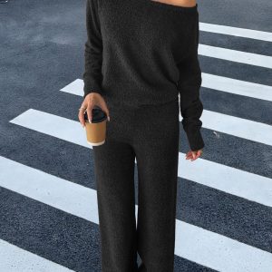 Sports Long-sleeved Sweater Trousers Suit Women - Image 5