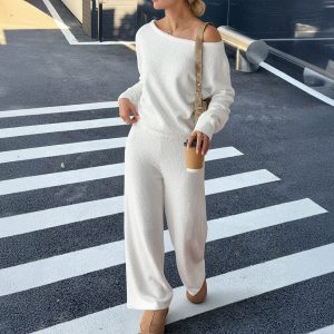 Sports Long-sleeved Sweater Trousers Suit Women - Image 1