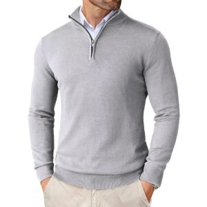 Autumn Men's Season Zipper Sweater Ultra-thin Lightweight - Image 3
