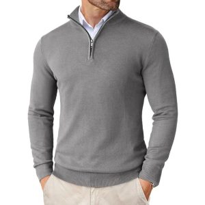Autumn Men's Season Zipper Sweater Ultra-thin Lightweight - Image 9