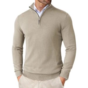 Autumn Men's Season Zipper Sweater Ultra-thin Lightweight - Image 6