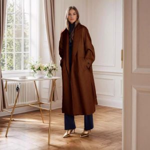 Autumn And Winter Women's Wool Coat Jacket - Image 4